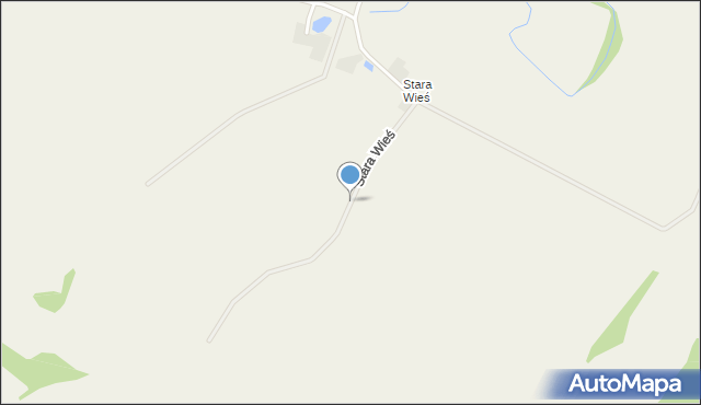 Minięta, Stara Wieś, mapa Minięta