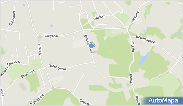 Mysłowice, Storczyków, mapa Mysłowice