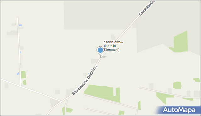 Natolin Kiernoski, Stanisławów (Natolin Kiernoski), mapa Natolin Kiernoski