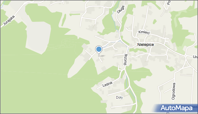 Nielepice, Stroma, mapa Nielepice