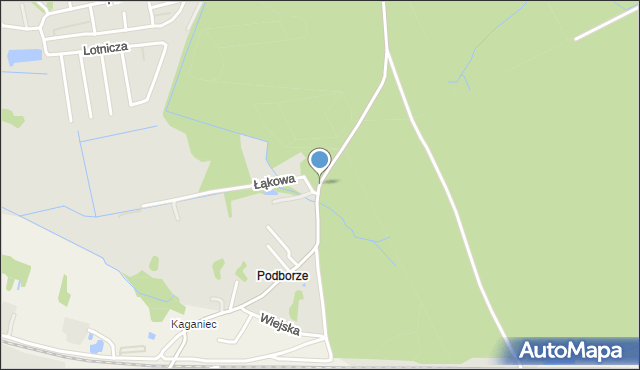 Niepołomice, Staniątecka, mapa Niepołomice