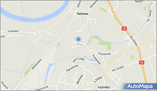 Niepołomice, Stawowa, mapa Niepołomice