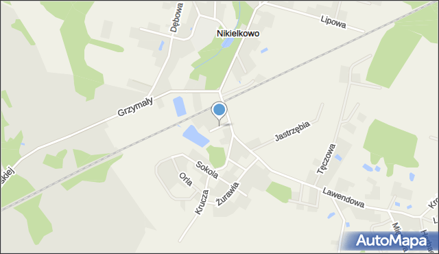 Nikielkowo, Stawowa, mapa Nikielkowo