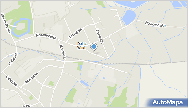 Nysa, Strzelców Bytomskich, mapa Nysy