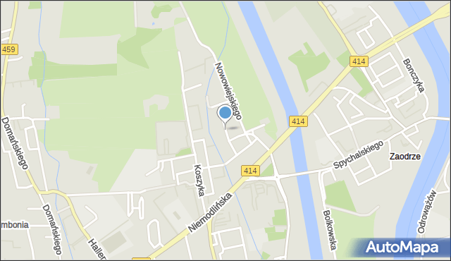 Opole, Stoińskiego Stefana, mapa Opola