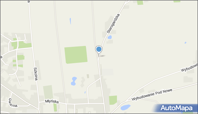 Osie, Starogardzka, mapa Osie