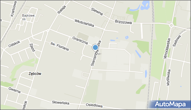 Ostrów Wielkopolski, Staroprzygodzka, mapa Ostrów Wielkopolski