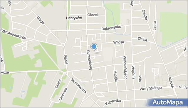 Ostrowiec Świętokrzyski, Staffa Leopolda, mapa Ostrowiec Świętokrzyski