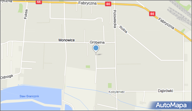 Oświęcim, Stawowa, mapa Oświęcimia