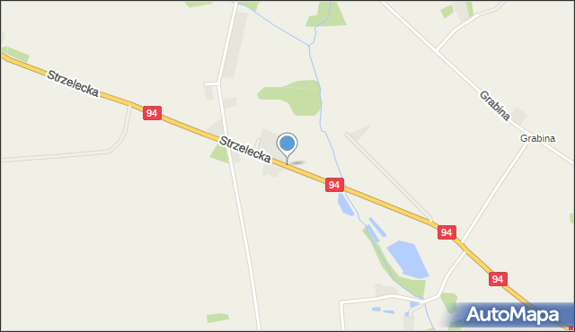 Pawłowice gmina Toszek, Strzelecka, mapa Pawłowice gmina Toszek