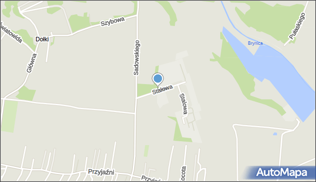 Piekary Śląskie, Stalowa, mapa Piekary Śląskie