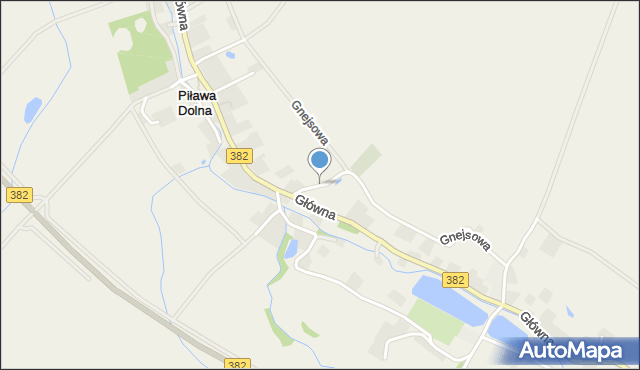 Piława Dolna, Styczka Aleksego, ks., mapa Piława Dolna