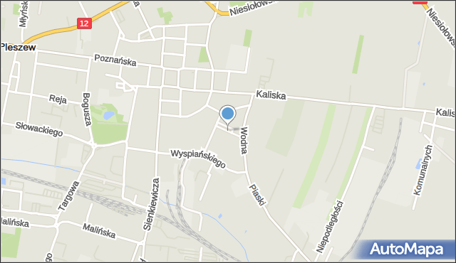 Pleszew, Stare Targowisko, mapa Pleszew