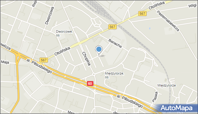 Płock, Stodółkiewicza Alojzego, mapa Płock