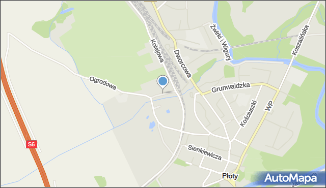 Płoty powiat gryficki, Strumykowa, mapa Płoty powiat gryficki