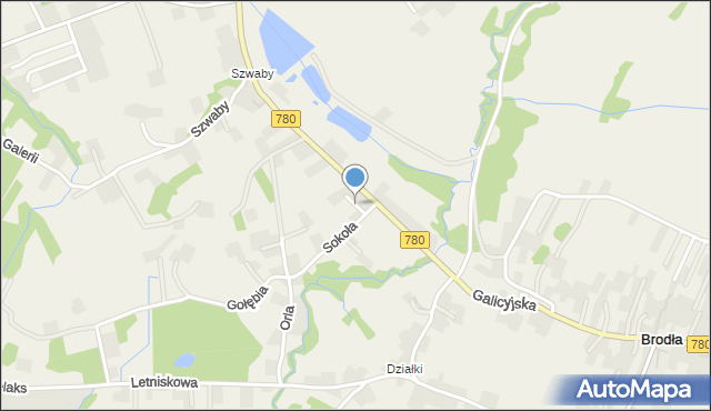 Poręba Żegoty, Storczykowa, mapa Poręba Żegoty