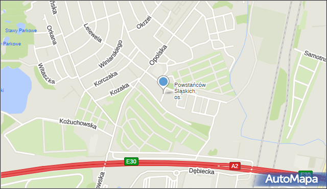Poznań, Styczyńskiego Wincentego, mapa Poznania