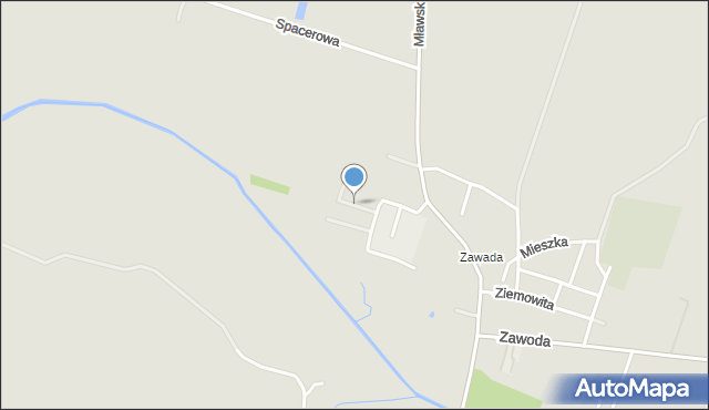 Raciąż powiat płoński, Stefana Batorego, mapa Raciąż powiat płoński