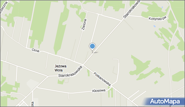 Radom, Starokrakowska, mapa Radomia