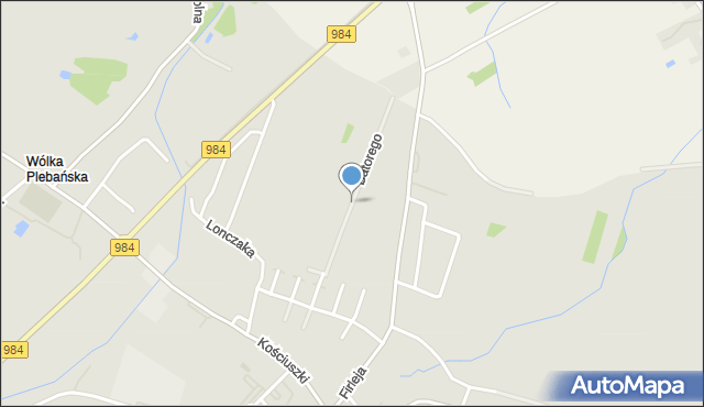 Radomyśl Wielki, Stefana Batorego, mapa Radomyśl Wielki