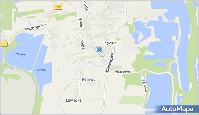 Rajsko gmina Oświęcim, Stawowa, mapa Rajsko gmina Oświęcim