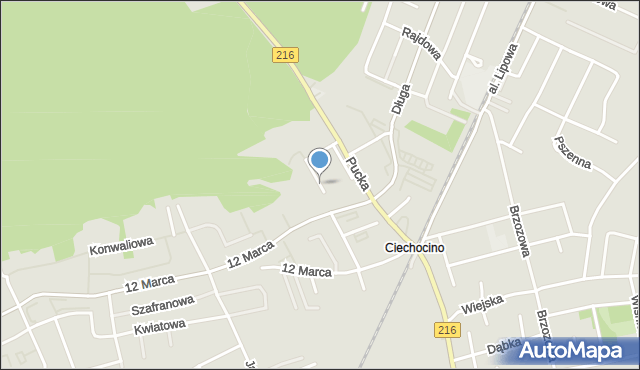 Reda, Storczykowa, mapa Reda