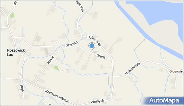 Roszowicki Las, Stara, mapa Roszowicki Las