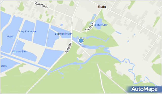 Ruda gmina Dębe Wielkie, Strażacka, mapa Ruda gmina Dębe Wielkie