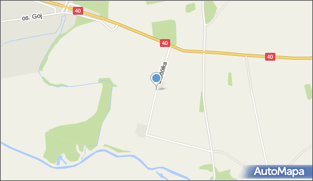 Rudziniec, Stodółka, mapa Rudziniec