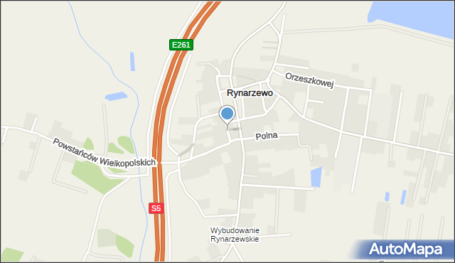 Rynarzewo, Stolarska, mapa Rynarzewo