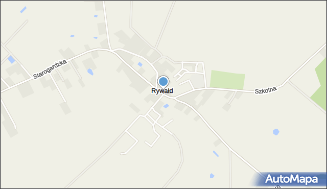 Rywałd gmina Starogard Gdański, Starogardzka, mapa Rywałd gmina Starogard Gdański
