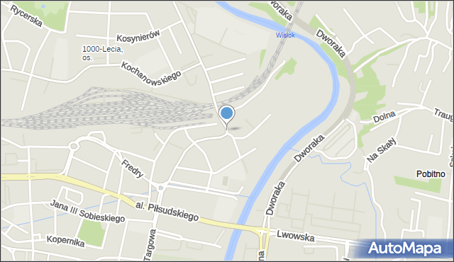 Rzeszów, Styki Jana, mapa Rzeszów