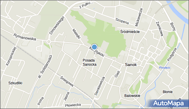 Sanok, Stara, mapa Sanok