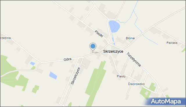 Skrzelczyce, Stara Wieś, mapa Skrzelczyce