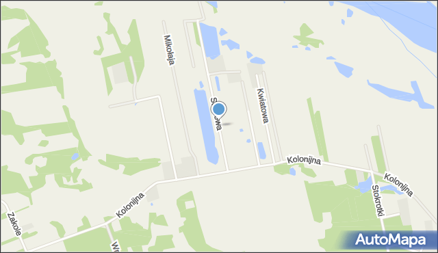 Słopsk, Stawowa, mapa Słopsk