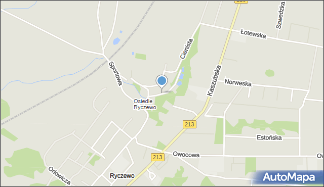 Słupsk, Strumykowa, mapa Słupska