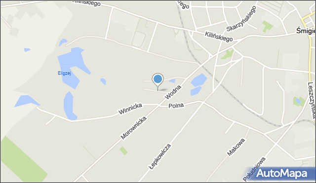Śmigiel, Stawowa, mapa Śmigiel