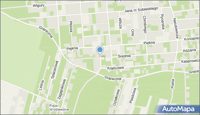 Sokolniki-Las, Strzelecka, mapa Sokolniki-Las
