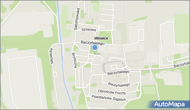 Sosnowiec, Studzienna, mapa Sosnowca