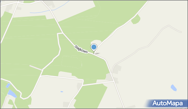 Stajkowo gmina Lubasz, Stajkowo, mapa Stajkowo gmina Lubasz