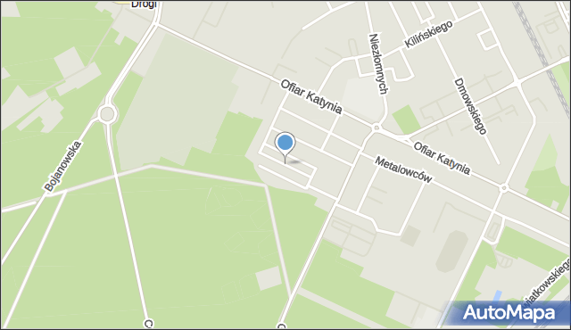 Stalowa Wola, Staffa Leopolda, mapa Stalowa Wola