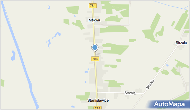 Stanisławice gmina Gidle, Stanisławice, mapa Stanisławice gmina Gidle