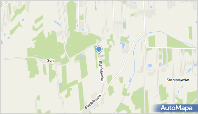 Stanisławów gmina Leoncin, Stanisławów, mapa Stanisławów gmina Leoncin