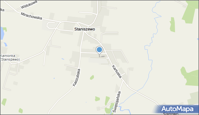 Staniszewo gmina Kartuzy, Staniszewo, mapa Staniszewo gmina Kartuzy
