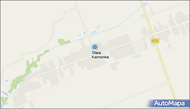 Stara Kamionka gmina Sokółka, Stara Kamionka, mapa Stara Kamionka gmina Sokółka