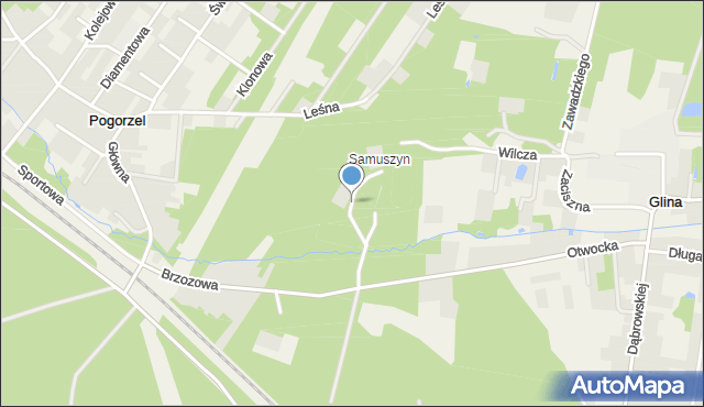 Stara Wieś gmina Celestynów, Stara Wieś, mapa Stara Wieś gmina Celestynów