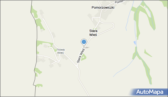 Stara Wieś gmina Głubczyce, Stara Wieś, mapa Stara Wieś gmina Głubczyce
