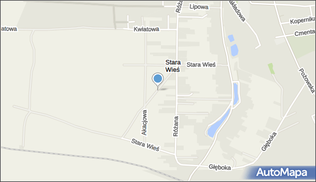 Stara Wieś gmina Końskowola, Stara Wieś, mapa Stara Wieś gmina Końskowola