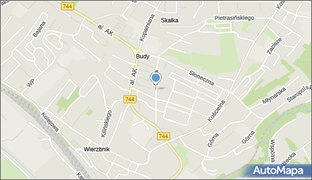 Starachowice, Staffa Leopolda, mapa Starachowic
