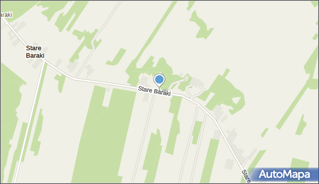 Stare Baraki, Stare Baraki, mapa Stare Baraki